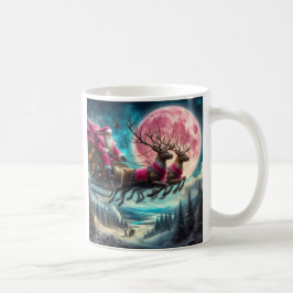 Roze Santa-koffie mok