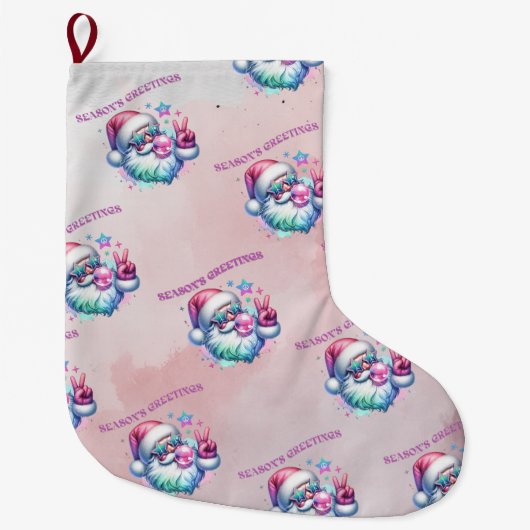 ROZE SANTA KOUSEN STYLEDBYTRREAL GROTE KERSTSOK (Voorkant)