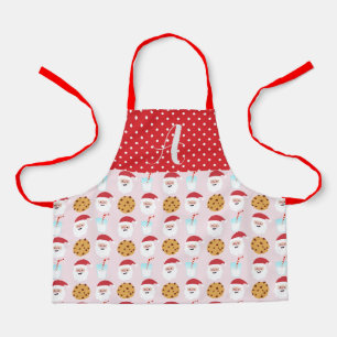 Roze Santa Milk en Koekjes Schort, klein Schort