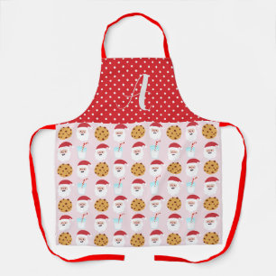 Roze Santa Milk en Schort van koekjes, middelgroot