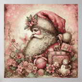 Roze  Santa Poster (Voorkant)