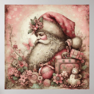 Roze Santa Poster