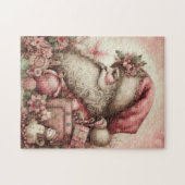 Roze Santa Puzzel Legpuzzel (Horizontaal)