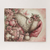 Roze Santa Puzzel Legpuzzel (Horizontaal)