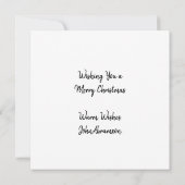  Roze Santa Retro Gepersonaliseerde Kerstmis Notitiekaartje (Achterkant)