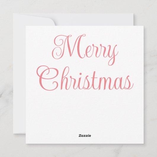 Roze Santa Wenskaart Feestdagenkaart (Achterkant)