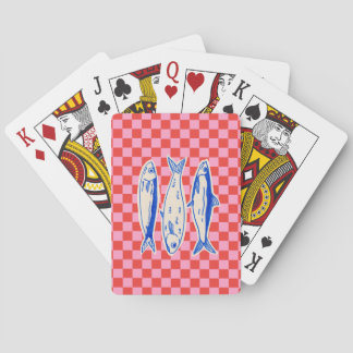 Roze Sardine Kleur Pop Pokerkaarten