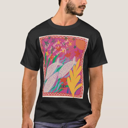 Roze Sardines T-shirt (Voorkant)