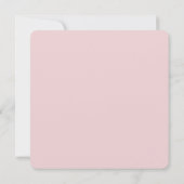 Roze Sash Baptism-uitnodiging Kaart (Achterkant)