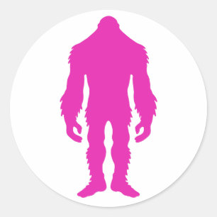 Roze Sasquatch Stickers