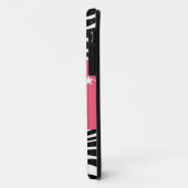 Roze Sassy Star Zebra BT iPhone 5 Hoesje (Achterkant/links)