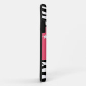 Roze Sassy Star Zebra BT iPhone 5 Hoesje (Achterkant/rechts)