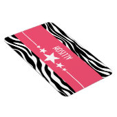Roze Sassy Star Zebra Premium Magnet Magneet (Rechterzijde)