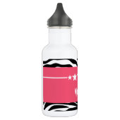 Roze Sassy Star Zebra Waterfles (Links)