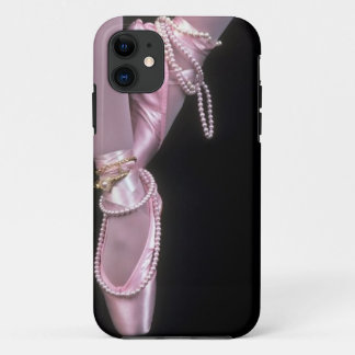 roze satijn ballet toe - schoenen Case-Mate iPhone case