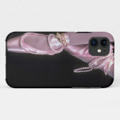 roze satijn ballet toe - schoenen Case-Mate iPhone case (Achterkant (horizontaal))