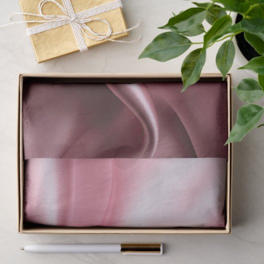 Roze satijn luxe tissuepapier (Geschenk)