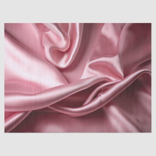 Roze satijn luxe tissuepapier (Voorkant)