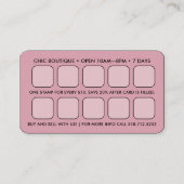 Roze Satijn QR Code Beloning Visitekaartje (Achterkant)