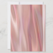 Roze Satijn Uitzicht Trouwmand Bord Kaart (Achterkant)