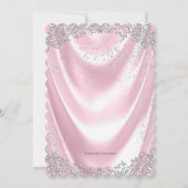 Roze Satijnen Eerste Communie Kaart (Achterkant)