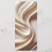 Roze satijnen elegantie trouwmenu menu (Achterkant)