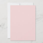 Roze Satijnen Strik Trouw Uitnodiging (Achterkant)