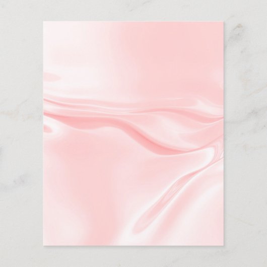 Roze satijnen zijde verjaardag budget uitnodiging (Achterkant)