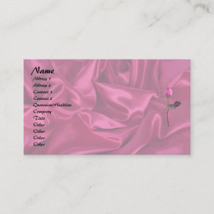 Roze Satin Heart! Visitekaartje