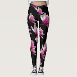 Roze Saucer Magnolia Blossom Leggings