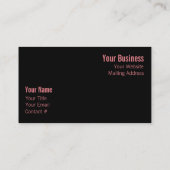 Roze Saucer Magnolia Blossom Visitekaartje (Achterkant)