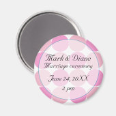 Roze Save the Date Magneet (Voorkant / Achterkant)
