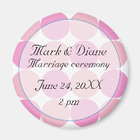 Roze Save the Date Magneet