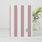 Roze Save The Date met Schulpvormige Rand Kaart (Staand voorkant)