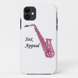 Roze sax iPhone 11 hoesje