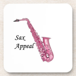 Roze sax drankjes onderzetter