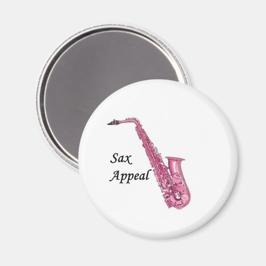 Roze sax magneet (Voorkant / Achterkant)