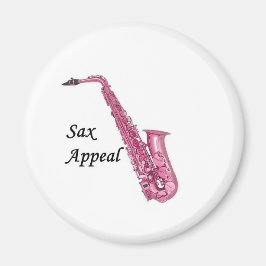 Roze sax magneet