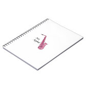 Roze sax notitieboek (Linkerzijde)