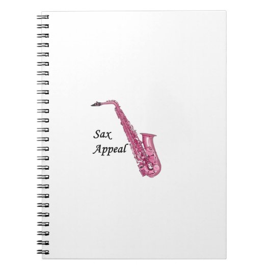 Roze sax notitieboek (Voorkant)