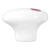 Roze Saxofoon Keramische Trek Keramische Knop (Zijkant)