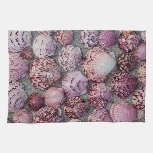 Roze Scallop Keukendoek Theedoek (Horizontaal)