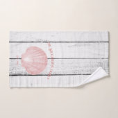 Roze Scallop Shell Bath-handdoekset Bad Handdoek (Handdoek)