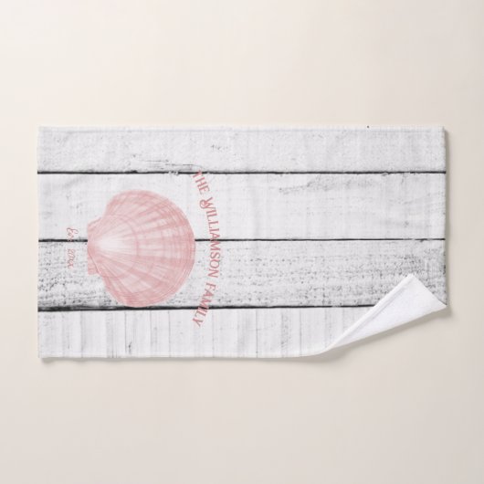 Roze  Scallop Shell Bath-handdoekset Bad Handdoek (Handdoek)