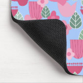 Roze Scandinavische lente Muismat (Hoek)