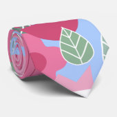 Roze Scandinavische lente Stropdas (Opgerold)