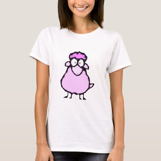 Roze Schaap T-shirt (Voorkant)