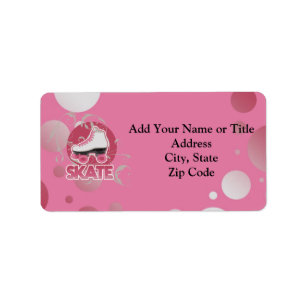 Roze Schaats met roze zwembril, Skin Etiket