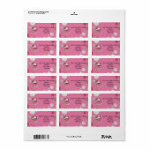 Roze Schaats met roze zwembril, Skin Etiket (Full Sheet)