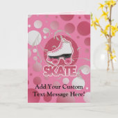 Roze Schaats met roze zwembril, Skin Kaart (Gele Bloem)